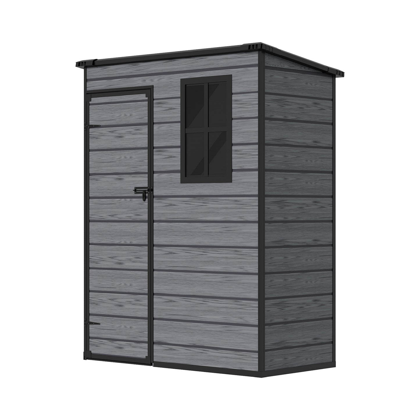 5x3FT Plastic Garden Storage Shed with Lockable Door